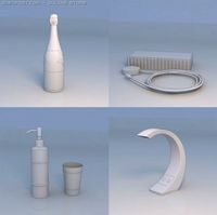 Bottle art piece accessories 3D Model