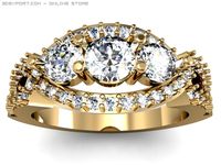 Engagement ring 3D Model
