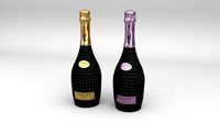 Nicolas Feuillatte Palmes Dor Champagne Vintage Rose Bottles