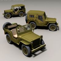 Willys Jeep 3D Model