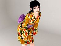 Kumiko in kimono pose 01