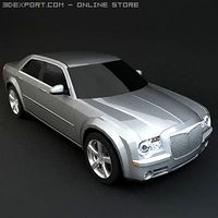 Chrysler 300 3d model car 3D Model