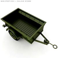 Willys T3 Trailer 3D Model