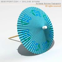 Cocktail umbrella 3D Model