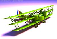 Boeing GA1 Triplane 3D Model