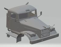 Kraz 255 Kipper Printable Cab Truck | 3D