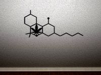 THC Molecule Wall Art | 3D
