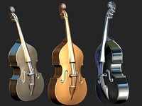 contrabass double bass 3d model | 3D