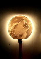Wolf lamp litophane   | 3D
