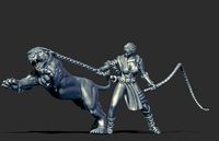 Lioness handler 35mm scale | 3D