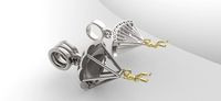 Skydiver Pendant | 3D