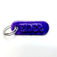 EIDER Personalized keychain embossed letters | 3D