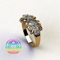 printable luxury carat brilliant rings | 3D