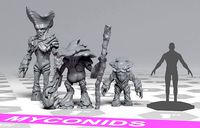 Myconids - DnD Monsters - 3 Units | 3D