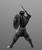 Viking with shield | 3D