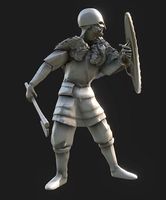 Viking with shield | 3D