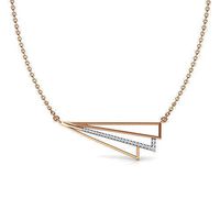 Stripes Geometric Necklace | 3D