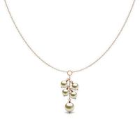 Posy Pearl Necklace  | 3D