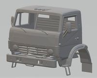 Kamaz 4310 Printable Cabin Truck | 3D
