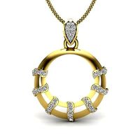 Diamond Pendant For Ladies  | 3D