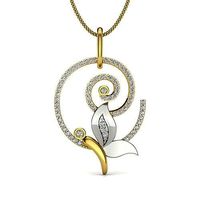 Diamond Pendant For Ladies  | 3D