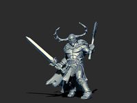 Celt barbarian - Borvo 35mm scale - 3D print model | 3D