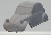 Citroen 2CV Printable Body Car | 3D