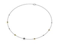 Bezel pendant yellow and white diamons | 3D