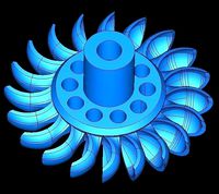 Turgo Turbine Open | 3D