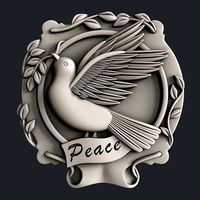 3d STL models for 3d printer dove peace | 3D