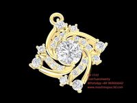 1531 Diamond Pendant  | 3D