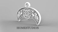 RUNIC MOON PENDANT  LUNNICA FREESIZE | 3D