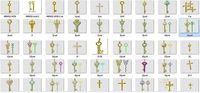 700 Bulk  jesus cross jewelcad jcd files  | 3D 