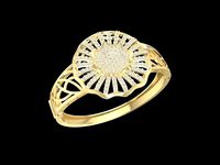 1520 Diamond Bangle | 3D