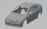 Mercedes C230 Kompressor Printable Body Car | 3D