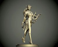 Eladrin  women Bard pathfinder 3D print model  | 3D