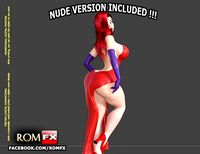 Jessica Rabbit the sexy curvaceous Pin Up | 3D