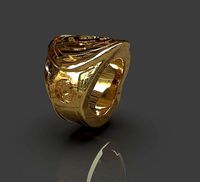 Yellow Lantern Power Ring | 3D