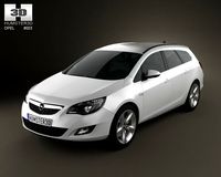 Opel Astra Tourer 2011 3D Model