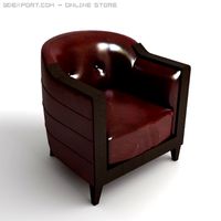 Leather Armchair 3D Model