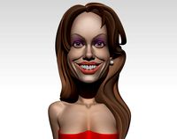 Actress caricature | 3D
