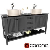 Double Bathroom Vanity Set