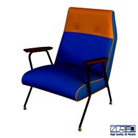 Midnight ikat chair