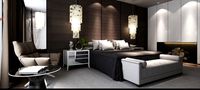 Modern bed room interior