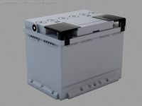 Car battery 3D Model