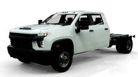 Silverado 3500 HD crewcab 2021 lowpoly 3dmodel