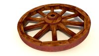 Wagon Wheel 3D Model