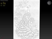 Peafowl Suitable for embossing Hot Foil Technique