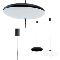Gino Sarfatti Model No 2065 Ceiling Light in Black and White
