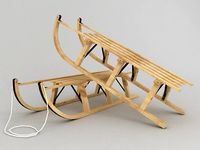 Snow Sled 3D Model